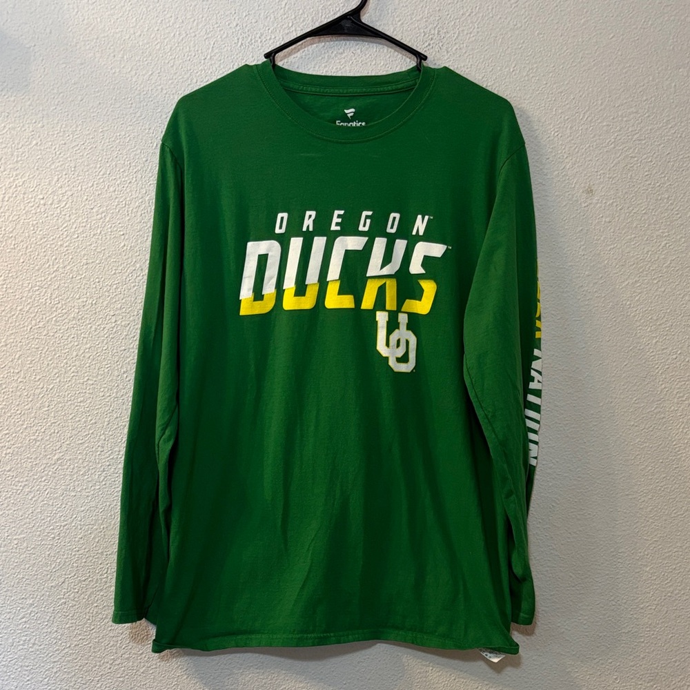Fanatics Green Oregon Ducks Long Sleeve Tee
